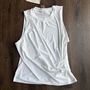 Alia White Muscle Tee NWT